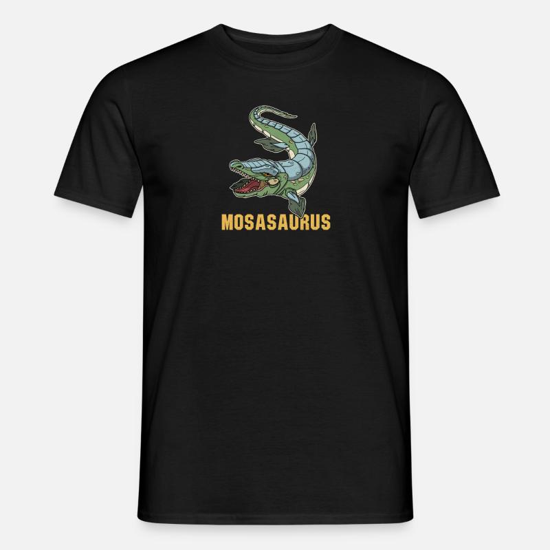 Mosasaurus Dinosaurier Kinder Schule Geschenk - Männer T-Shirt - Schwarz