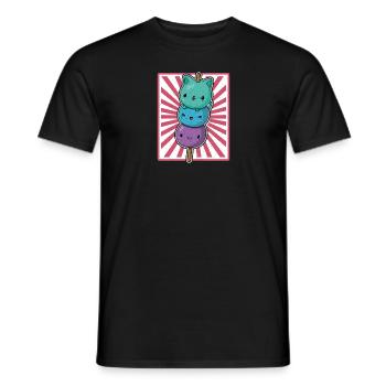 Mochi Kawaii Japan Essen Reis Eis Küche Spruch - Männer T-Shirt - Schwarz - Vorne - AI Model Male 178 light (178cm)