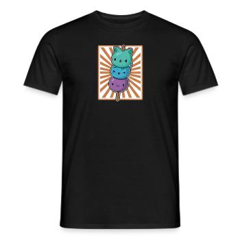 Mochi Kawaii Japan Essen Reis Eis Küche Spruch - Männer T-Shirt - Schwarz - Vorne - AI Model Male 178 light (178cm)