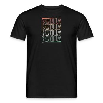 Spanish cuisine Rice dish Paella gift - Men's T-Shirt - black - Front - AI Model Male 178 light (178cm)