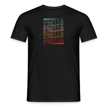 Spanish cuisine Rice dish Paella gift - Men's T-Shirt - black - Front - AI Model Male 178 light (178cm)