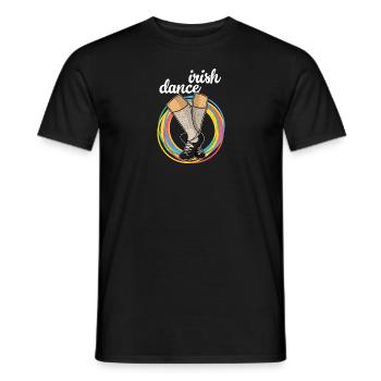 Ireland Irish Dance Dancer Sport Dance School - Men's T-Shirt - black - Front - AI Model Male 178 light (178cm)