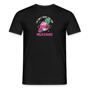 Japanisch Getränk Kawaii Milkshake Erdbeere - Männer T-Shirt - Schwarz - Vorne - AI Model Male 178 light (178cm)