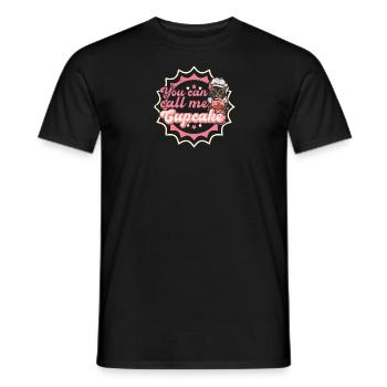Baker Baking Cat Hobby Baker Dessert Cake - Men's T-Shirt - black - Front - AI Model Male 178 light (178cm)