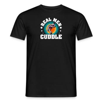 Wrestling Sport Martial Arts Wrestler Wrestling - Men's T-Shirt - black - Front - AI Model Male 178 light (178cm)