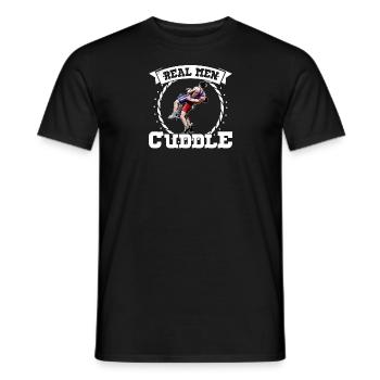 Wrestling Martial Arts Wrestler Wrestling Sports - Men's T-Shirt - black - Front - AI Model Male 178 light (178cm)