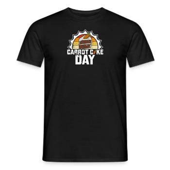 Gâteau Recette de carotte Dessert Boulangerie Pâtisserie - T-shirt homme - noir - Devant - AI Model Male 178 light (178cm)
