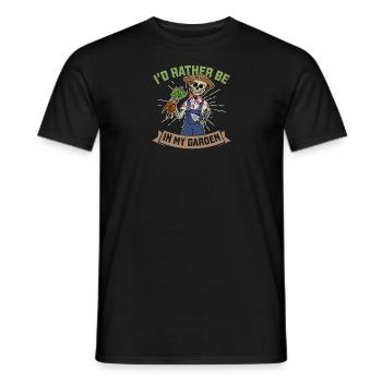 Garten Gartenarbeit Gärtner Skelett Spooky - Männer T-Shirt - Schwarz - Vorne - AI Model Male 178 light (178cm)