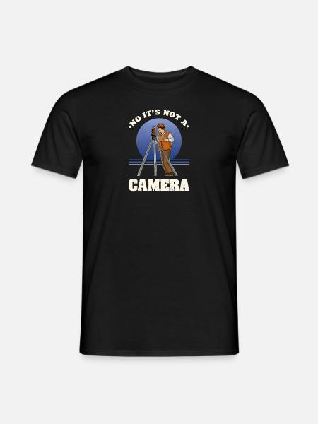 Surveyor profession Theodalite Geodesy - Men's T-Shirt - black