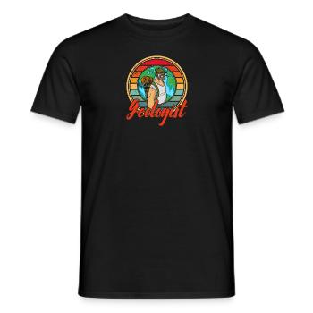 Géologue Rock Geology Profession Scientifique - T-shirt homme - noir - Devant - AI Model Male 178 light (178cm)