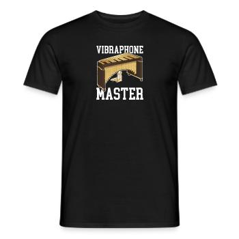 Schlaginstrument Vibraphon Marimba Musik - Männer T-Shirt - Schwarz - Vorne - AI Model Male 178 light (178cm)