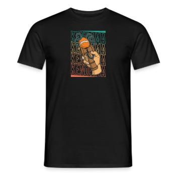 Kendama Mug Toys Japon Japonais - T-shirt homme - noir - Devant - AI Model Male 178 light (178cm)