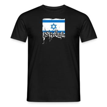 Israel Jerusalem Nationalfarben Judentum - Männer T-Shirt - Schwarz - Vorne - AI Model Male 178 light (178cm)