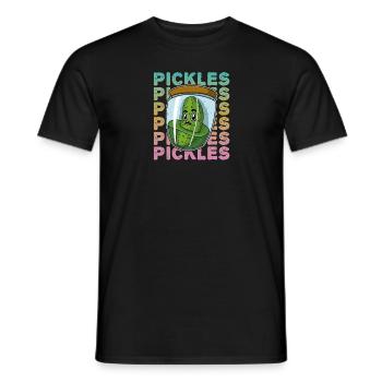 Gewürzgurken Spruch Glass Essen Küche Obst - Männer T-Shirt - Schwarz - Vorne - AI Model Male 178 light (178cm)