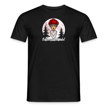Schwarzwald Bollenhut Baden-Württemberg - Männer T-Shirt - Schwarz - Vorne - AI Model Male 178 light (178cm)
