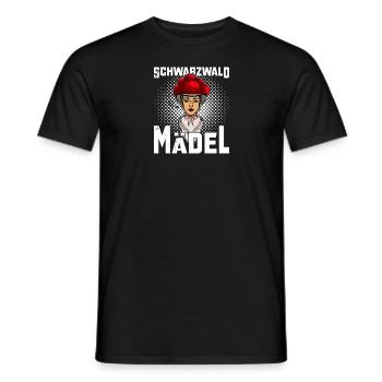 Bollenhut Schwarzwald Urlaub Schwaben - Männer T-Shirt - Schwarz - Vorne - AI Model Male 178 light (178cm)