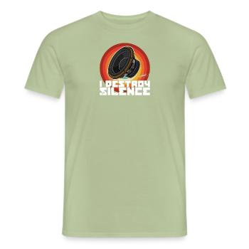 Subwoofer Analog Sound Tontechniker Spruch - Männer T-Shirt - Sage - Vorne - AI Model Male 178 light (178cm)