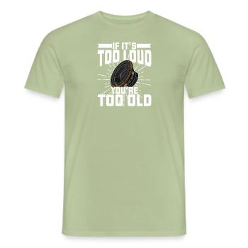 Ton Techniker Sound Analog Subwoofer Musik - Männer T-Shirt - Sage - Vorne - AI Model Male 178 light (178cm)