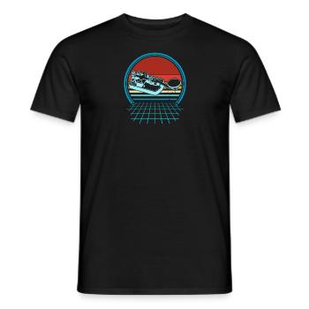Mortar Amateur Radio Operator Radio Morse Radio - Men's T-Shirt - black - Front - AI Model Male 178 light (178cm)