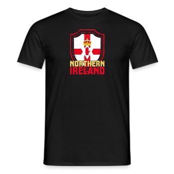 Irlande Voyage Drapeau de vacances Vert trèfle irlandais - T-shirt homme - noir - Devant - AI Model Male 178 light (178cm)