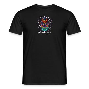 Hand of Hamsa Talisman Yoga Schutz Buddha - Männer T-Shirt - Schwarz - Vorne - AI Model Male 178 light (178cm)