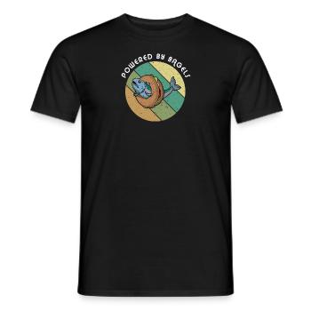 Saumon sur Bagel Casher Israël Disant Juif - T-shirt homme - noir - Devant - AI Model Male 178 light (178cm)