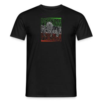 Persia Iran History Lion Iran Gift - Men's T-Shirt - black - Front - AI Model Male 178 light (178cm)
