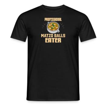 Pesach Kosher Shalom Passover Kitchen Dish - Men's T-Shirt - black - Front - AI Model Male 178 light (178cm)