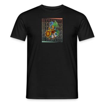 Mexicains autochtones du Mexique Huitzilopochtli - T-shirt homme - noir - Devant - AI Model Male 178 light (178cm)