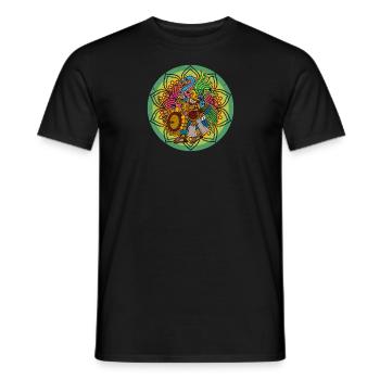 Déité mexicaine Mexico Huitzilopochtli - T-shirt homme - noir - Devant - AI Model Male 178 light (178cm)