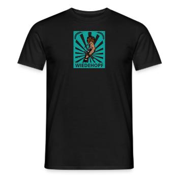 Ornithologe Vogel Wald Wiedehopf Garten Singvogel - Männer T-Shirt - Schwarz - Vorne - AI Model Male 178 light (178cm)