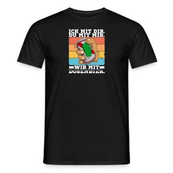 Dosenbier Bier Alkohol Bierdosen Trinker Saufen - Männer T-Shirt - Schwarz - Vorne - AI Model Male 178 light (178cm)