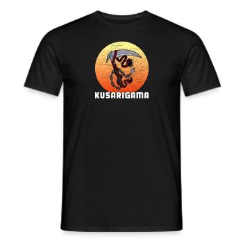 Arme de chaîne Ninja Kusarigama Japon Ninjutsu - T-shirt homme - noir - Devant - AI Model Male 178 light (178cm)