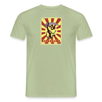 Ninja Waffe Ninjutsu Kusarigama Kenjutsu Japan - Männer T-Shirt - Sage - Vorne - AI Model Male 178 light (178cm)