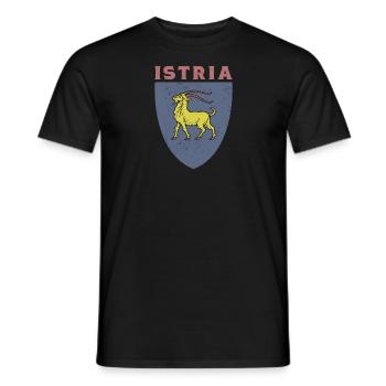 Istrien Flagge Hrvatska Balkan Kroatien Reise Urla - Männer T-Shirt - Schwarz - Vorne - AI Model Male 178 light (178cm)