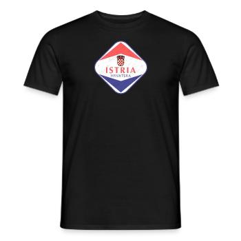 Istrien Hrvatska Kroatien Balkan Reise Urlaub Flag - Männer T-Shirt - Schwarz - Vorne - AI Model Male 178 light (178cm)