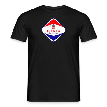 Istrien Hrvatska Kroatien Balkan Reise Urlaub Flag - Männer T-Shirt - Schwarz - Vorne - AI Model Male 178 light (178cm)