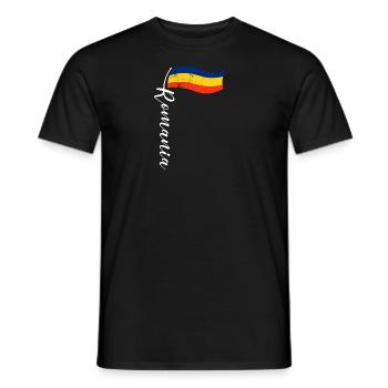 Rumänien Romania Urlaub Balkan Herkunft - Männer T-Shirt - Schwarz - Vorne - AI Model Male 178 light (178cm)