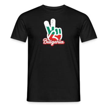 Bulgaria Balkans Holiday Flag Sofia Bulgaria - Men's T-Shirt - black - Front - AI Model Male 178 light (178cm)
