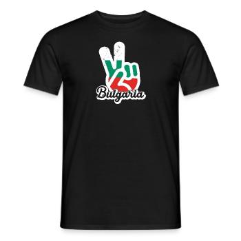 Bulgaria Balkans Holiday Flag Sofia Bulgaria - Men's T-Shirt - black - Front - AI Model Male 178 light (178cm)