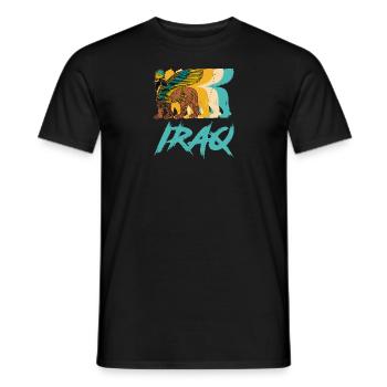 Faravahar Lamassu Iran Persien Gottheit Antik Sume - Männer T-Shirt - Schwarz - Vorne - AI Model Male 178 light (178cm)