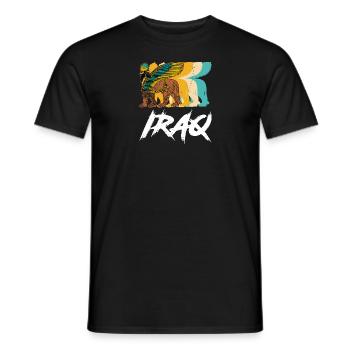 Faravahar Lamassu Iran Persien Gottheit Antik Sume - Männer T-Shirt - Schwarz - Vorne - AI Model Male 178 light (178cm)