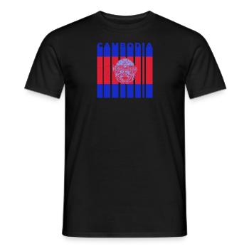 Cambodia Tradition Khmer Culture Asia Flag - Men's T-Shirt - black - Front - AI Model Male 178 light (178cm)
