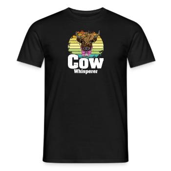 Hochland Rind Schottisch Tier Züchter Ranch - Männer T-Shirt - Schwarz - Vorne - AI Model Male 178 light (178cm)