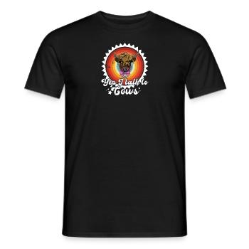 Hochlandrind Schottisches Kuh Bauernhof Rind - Männer T-Shirt - Schwarz - Vorne - AI Model Male 178 light (178cm)