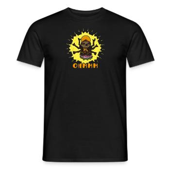Faultier Yoga Faultier Lotus Buddha Meditation - Männer T-Shirt - Schwarz - Vorne - AI Model Male 178 light (178cm)