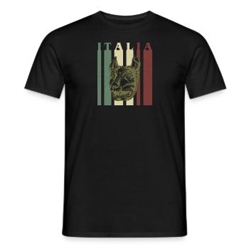 Wolf Rom Italien Italia Urlaub Geschichte - Männer T-Shirt - Schwarz - Vorne - AI Model Male 178 light (178cm)