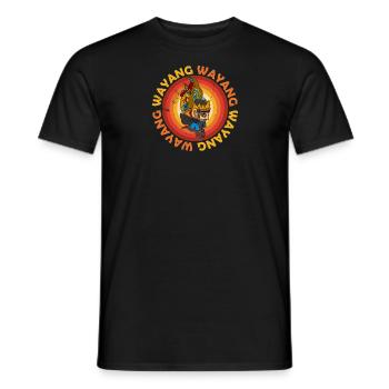 Wayang Kulit Indonesien Reise Bali Asien - Männer T-Shirt - Schwarz - Vorne - AI Model Male 178 light (178cm)