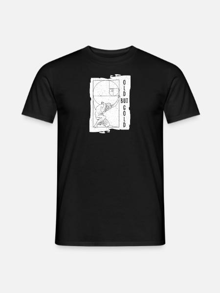 Mathe Goldener Schnitt Folge Fibonacci Kunst - Männer T-Shirt - Schwarz