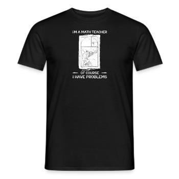 Mathe Lehrer Fibonacci Goldener Schnitt Kunst - Männer T-Shirt - Schwarz - Vorne - AI Model Male 178 light (178cm)